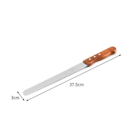 Spotless Sturdy Stainless Steel Bread and Cake Spatula with Durable Wooden Handle for Easy Slicing and Baking Assistance - Perfect for Toast
Spotless Sturdy Stainless Steel Bread and Cake Spatula with Durable Wooden Handle for Easy Slicing and Baking Assistance - Perfect for Toast