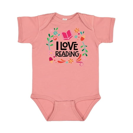 Inktastic Book Lover I Love Reading Gift Baby Girl Bodysuit