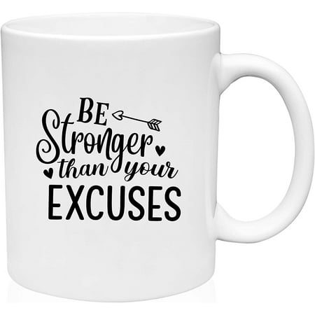 Coffee Mug Be Stronger Than Your Excuses Arrows Hearts Inspiring Reusable White Coffee Mug Funny Gift Cup
Coffee Mug Be Stronger Than Your Excuses Arrows Hearts Inspiring Reusable White Coffee Mug Funny Gift Cup