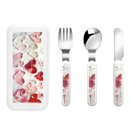 Qokaie Textured Heart Abstract Art for Stainless Steel Kids Silverware Set - Children’s Utensil Set - Children s Knife Fork And Spoon Set
Qokaie Textured Heart Abstract Art for Stainless Steel Kids Silverware Set - Children’s Utensil Set - Children s Knife Fork And Spoon Set