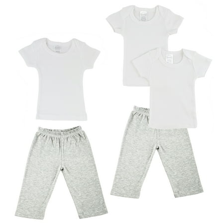 Bambini White and Grey T-Shirts & Track Sweatpants Outfit Sets 5pc (Baby Boys or Baby Girls Unisex)
Bambini White and Grey T-Shirts & Track Sweatpants Outfit Sets 5pc (Baby Boys or Baby Girls Unisex)