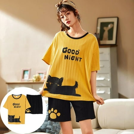 QWZNDZGR Summer new Women Pyjamas Cartoon Pajamas Sets Sleepwear Casual Nightwear Pijama Mujer Shorts short sleeve M-2XL home clothes set
QWZNDZGR Summer new Women Pyjamas Cartoon Pajamas Sets Sleepwear Casual Nightwear Pijama Mujer Shorts short sleeve M-2XL home clothes set