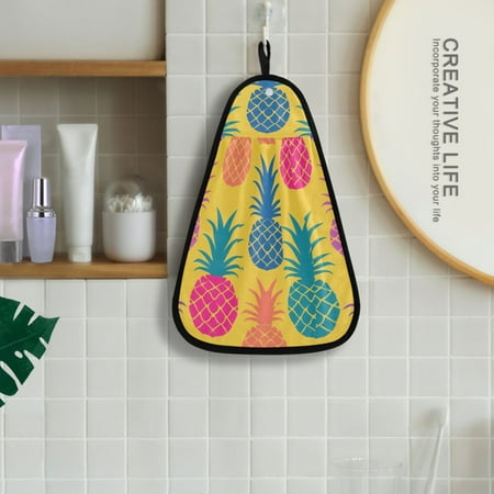 Pineapples Colorfu Hanging Towel Kitchen Hand Towel Bathroom Absorbent Towel Machine Washable Quick Dry Dishcloths
Pineapples Colorfu Hanging Towel Kitchen Hand Towel Bathroom Absorbent Towel Machine Washable Quick Dry Dishcloths