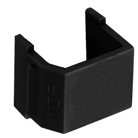 Hubbell SFSBBK10 AV Connector - Smooth Blank- Black