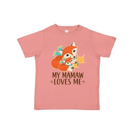 Inktastic Mamaw Loves Me Gift Fox Gift Toddler Boy or Toddler Girl T-Shirt 
Inktastic Mamaw Loves Me Gift Fox Gift Toddler Boy or Toddler Girl T-Shirt