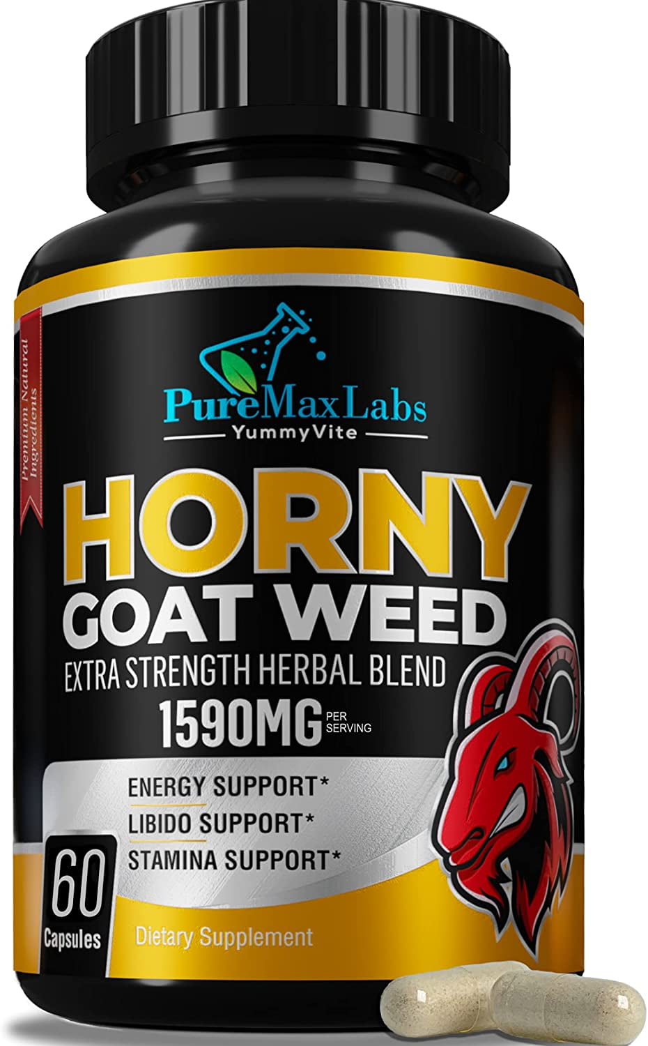 Horny Goat Weed 1590mg Extra Strength W Maca L Arginine Ginseng