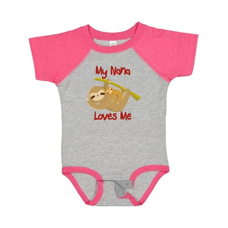 Inktastic My Nana Loves Me Sloth Gift Baby Boy or Baby Girl Bodysuit 
Inktastic My Nana Loves Me Sloth Gift Baby Boy or Baby Girl Bodysuit