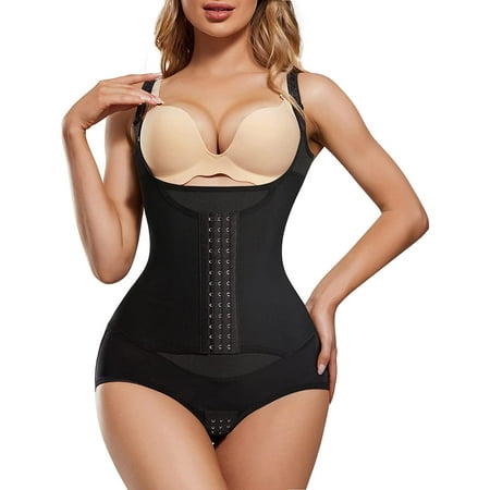 Gotoly Women Waist Trainer Bodysuit Tummy Control Full Body Shaper Slim Cincher Open Bust Shapewear(Black Medium)
Gotoly Women Waist Trainer Bodysuit Tummy Control Full Body Shaper Slim Cincher Open Bust Shapewear(Black Medium)