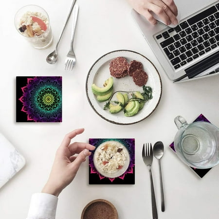 FMSHPON Mandala Set of 8 Coaster for Drinks Absorbent Ceramic Stone Coasters Cup Mat with Cork Base for Home Kitchen Room Coffee Table Bar Decor
FMSHPON Mandala Set of 8 Coaster for Drinks Absorbent Ceramic Stone Coasters Cup Mat with Cork Base for Home Kitchen Room Coffee Table Bar Decor