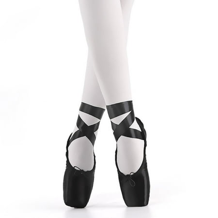 Nexete Pointe Shoe Dance Ballet Point Slippers Ballet Flats Shoes with Ribbons &Toe Pads Black Pink Red Color For Girls Women(Note: Order Same Street Size 1/2 -1 Up) 
Nexete Pointe Shoe Dance Ballet Point Slippers Ballet Flats Shoes with Ribbons &Toe Pads Black Pink Red Color For Girls Women(Note: Order Same Street Size 1/2 -1 Up)