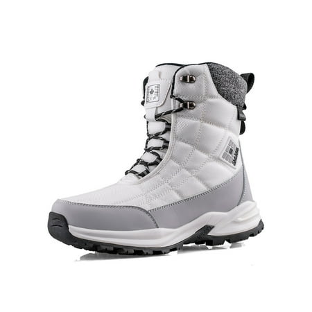 Lacyhop Mens Snow Boots Plush Lined Winter Boot Lace Up Hiking Bootie Cold Weather Slip Resistant Outdoor Shoes Non-Slip Mid Calf Warm Booties White 10
Lacyhop Mens Snow Boots Plush Lined Winter Boot Lace Up Hiking Bootie Cold Weather Slip Resistant Outdoor Shoes Non-Slip Mid Calf Warm Booties White 10