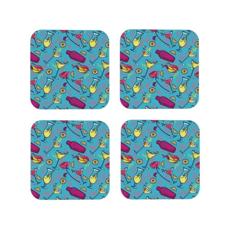 Drink Coasters Set of 4 wine glass bottle Leather Coasters for Coffee Table Protector Heat Resistant Cute Coasters for Home Decor Housewarming Gifts Bar Kitchen 4 Inch Square
Drink Coasters Set of 4 wine glass bottle Leather Coasters for Coffee Table Protector Heat Resistant Cute Coasters for Home Decor Housewarming Gifts Bar Kitchen 4 Inch Square