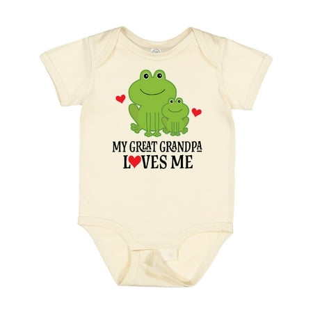 Inktastic My Great Grandpa Loves Me Boys Gift Gift Baby Boy Bodysuit