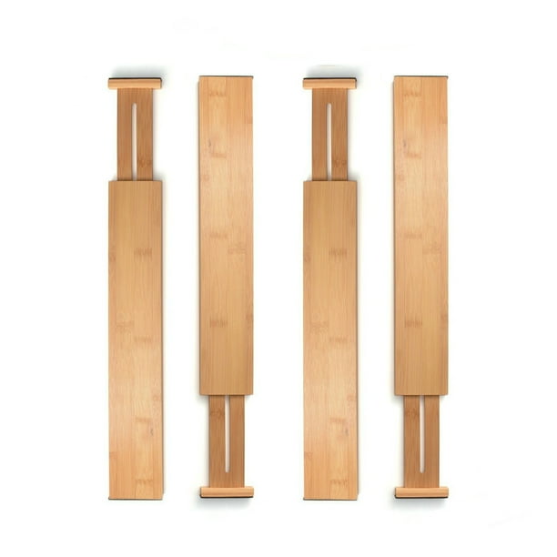 Drawer Organizer, Best for Kitchen, Bathroom, Cabinet With Expandable Dividers. Set of 4