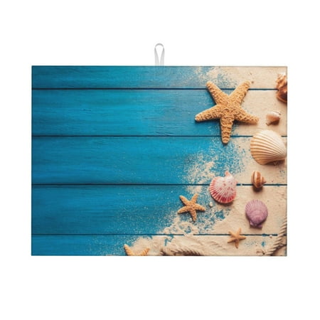 Dish Drying Mat Shells and Starfish Highly Absorbent Microfiber Drying Mat Kitchen Counter or Sink Drawer Liner 18x24 Kitchen Drying Mat Coffee Mat Kitchen Essentials
Dish Drying Mat Shells and Starfish Highly Absorbent Microfiber Drying Mat Kitchen Counter or Sink Drawer Liner 18x24 Kitchen Drying Mat Coffee Mat Kitchen Essentials