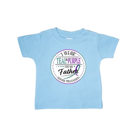 Inktastic Suicide Prevention- I Wear Teal and Purple for My Father Gift Baby Boy or Baby Girl T-Shirt
Inktastic Suicide Prevention- I Wear Teal and Purple for My Father Gift Baby Boy or Baby Girl T-Shirt