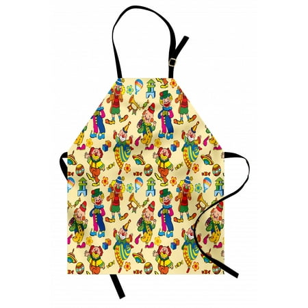 Cartoon Apron Funny ish Repetition with Clowns Toys Sweets Balls and Cubes Unisex Kitchen Bib with Adjustable Neck for Cooking Gardening Adult Size Yellow and Blue by Ambesonne
Cartoon Apron Funny ish Repetition with Clowns Toys Sweets Balls and Cubes Unisex Kitchen Bib with Adjustable Neck for Cooking Gardening Adult Size Yellow and Blue by Ambesonne