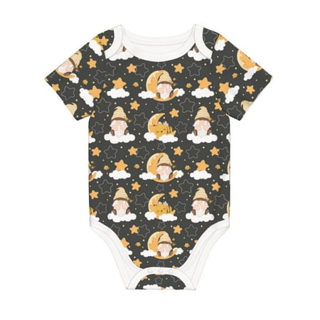 Coaee Cute Bee Gnome for Soft Cotton Baby Short-Sleeve Bodysuit Baby Girls Boys Bodysuit Romper
Coaee Cute Bee Gnome for Soft Cotton Baby Short-Sleeve Bodysuit Baby Girls Boys Bodysuit Romper
