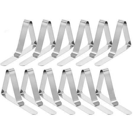 Fyjucpa 12pcs Tablecloth Clips Set Stainless Steel Table Cloth Cover Clamps Heavy Duty Outdoor Tablecloth Fixing for Restaurant Picnics Banquet Weddings Graduation Party (Sliver)
Fyjucpa 12pcs Tablecloth Clips Set Stainless Steel Table Cloth Cover Clamps Heavy Duty Outdoor Tablecloth Fixing for Restaurant Picnics Banquet Weddings Graduation Party (Sliver)