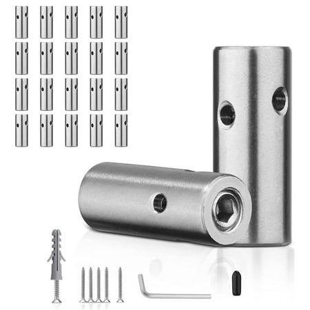 20Pcs Green Wall Stainless Steel Hubs Wire Trellis Kits for 1/8Inch Wire Rope Cable for Climbing Plants Vines Green Wall
20Pcs Green Wall Stainless Steel Hubs Wire Trellis Kits for 1/8Inch Wire Rope Cable for Climbing Plants Vines Green Wall