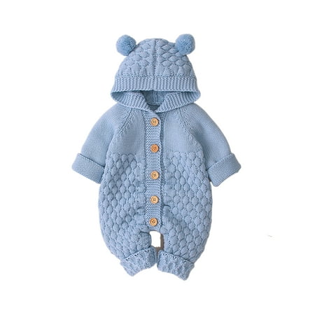 SUNSIOM Baby Boys Girls Romper Long Sleeve Hooded One-Piece Knitted Cotton Bodysuit Jumpsuit Infant Autumn Outfits
SUNSIOM Baby Boys Girls Romper Long Sleeve Hooded One-Piece Knitted Cotton Bodysuit Jumpsuit Infant Autumn Outfits