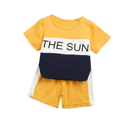 Fesfesfes Toddler Kid Baby Boys Girls Letter Printed Short Sleeve Shorts Clothes Suit
Fesfesfes Toddler Kid Baby Boys Girls Letter Printed Short Sleeve Shorts Clothes Suit