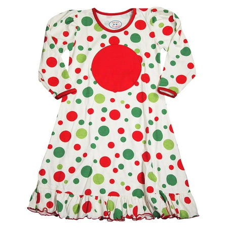 Sara s Prints Toddler Girls Long Sleeve Gown Holiday Ruffle Flame Resistant 35326-3 (Red-Green Dot)
Sara s Prints Toddler Girls Long Sleeve Gown Holiday Ruffle Flame Resistant 35326-3 (Red-Green Dot)