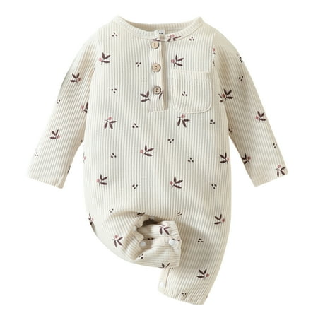 Little Boy Bodysuit Onesie Toddler Baby Boys Autumn Floral Print Button Long Sleeve Romper Jumpsuit Clothes
Little Boy Bodysuit Onesie Toddler Baby Boys Autumn Floral Print Button Long Sleeve Romper Jumpsuit Clothes