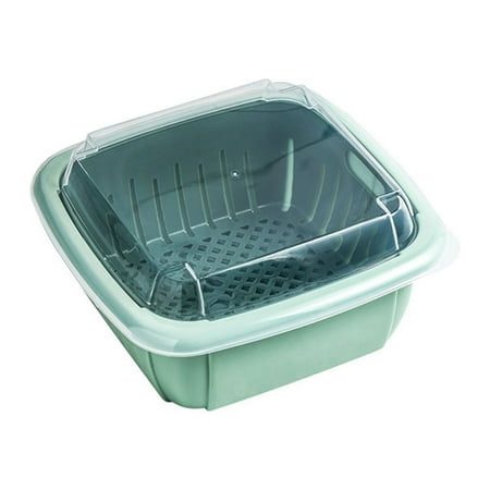 Sanwood Multifunction Double-layer Plastic Kitchen Drain Basket Storage Box with Lid Kitchen Tool
Sanwood Multifunction Double-layer Plastic Kitchen Drain Basket Storage Box with Lid Kitchen Tool