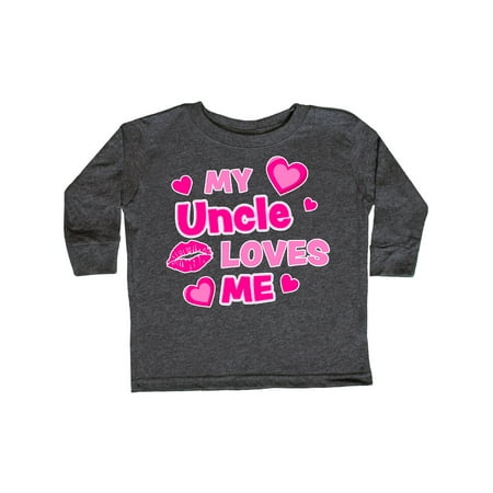Inktastic My Uncle Loves Me with Hearts and Kiss Gift Toddler Boy or Toddler Girl Long Sleeve T-Shirt
Inktastic My Uncle Loves Me with Hearts and Kiss Gift Toddler Boy or Toddler Girl Long Sleeve T-Shirt