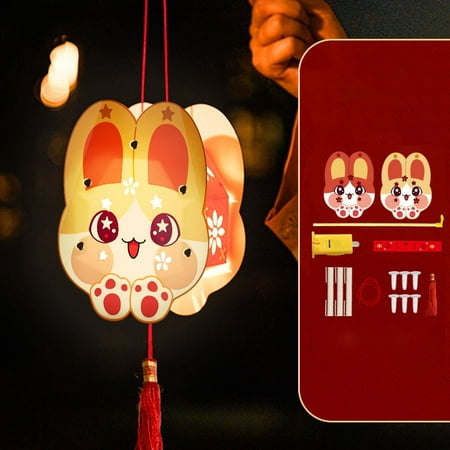 Rabbit Shaped Light Lantern Use Handmade Cartoon Patterns Suitable for Home Yellow Big Eyed Rabbit
Rabbit Shaped Light Lantern Use Handmade Cartoon Patterns Suitable for Home Yellow Big Eyed Rabbit