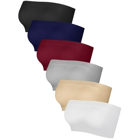URATOT 6 Pieces Strapless Bandeau Bra Women s Seamless Bralettes Stretchy Non-padded Bandeau Tube Top Bra in Multicolor
URATOT 6 Pieces Strapless Bandeau Bra Women s Seamless Bralettes Stretchy Non-padded Bandeau Tube Top Bra in Multicolor