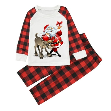 Christmas Pajamas for Family Parent-Child Outfit Winter Fall Merry Plaid Clothes Matching Cute Prints Long Sleeve Tops Pants Plaid Pajama Sets
Christmas Pajamas for Family Parent-Child Outfit Winter Fall Merry Plaid Clothes Matching Cute Prints Long Sleeve Tops Pants Plaid Pajama Sets