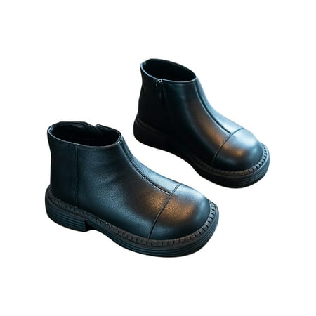 Difumos Kids Non-Slip Round Toe Dress Boot Slip Resistant Low Calf Winter Shoes Walking Short Booties Black 2Y
Difumos Kids Non-Slip Round Toe Dress Boot Slip Resistant Low Calf Winter Shoes Walking Short Booties Black 2Y