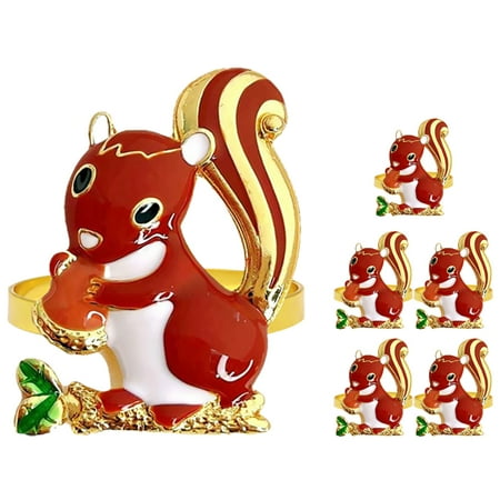 6pcs Adorable Animal Themed Napkin Ring Decorative Cartoon Napkin Holder Party Table Napkin Buckle
6pcs Adorable Animal Themed Napkin Ring Decorative Cartoon Napkin Holder Party Table Napkin Buckle