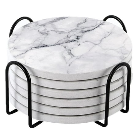 QUSENLON Fashion Style Absorbent Coaster with Metal Rack Kitchen Living Room Decorative Coasters Set for Drinks Odor Free Coaster
QUSENLON Fashion Style Absorbent Coaster with Metal Rack Kitchen Living Room Decorative Coasters Set for Drinks Odor Free Coaster
