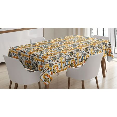 Steampunk Tablecloth Machinery Pattern with Various Technical and Industrial Elements in Flat Style Rectangular Table Cover for Dining Room Kitchen 60 X 84 Inches Multicolor by Ambesonne
Steampunk Tablecloth Machinery Pattern with Various Technical and Industrial Elements in Flat Style Rectangular Table Cover for Dining Room Kitchen 60 X 84 Inches Multicolor by Ambesonne