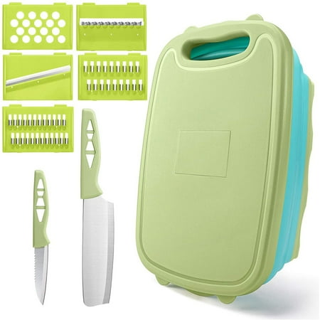 Collapsible Cutting Board Set 9 In 1 Multifunctional Cutting Board with Colander Portable and Foldable Chopping Board Sapce Saving Kitchen Vegetable Washing Basket for Outdoor Camping Picnic
Collapsible Cutting Board Set 9 In 1 Multifunctional Cutting Board with Colander Portable and Foldable Chopping Board Sapce Saving Kitchen Vegetable Washing Basket for Outdoor Camping Picnic