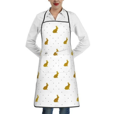 Matuu Gold Rabbit for Adjustable Cooking Aprons for Women with Pockets Kitchen Aprons for Men Water and Oil Resistant
Matuu Gold Rabbit for Adjustable Cooking Aprons for Women with Pockets Kitchen Aprons for Men Water and Oil Resistant