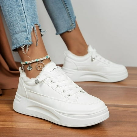 Cathalem Cute Flat Pool Sandals Ladies Fashion Solid Color Leather Plush Warm Lace Up Thick Soled Casual Shoes Elegant Shoes White 7.5
Cathalem Cute Flat Pool Sandals Ladies Fashion Solid Color Leather Plush Warm Lace Up Thick Soled Casual Shoes Elegant Shoes White 7.5