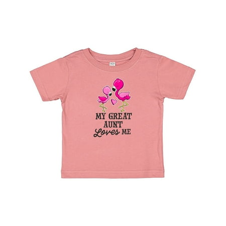 Inktastic My Great Aunt Loves me with Two Flamingos Gift Baby Boy or Baby Girl T-Shirt
Inktastic My Great Aunt Loves me with Two Flamingos Gift Baby Boy or Baby Girl T-Shirt
