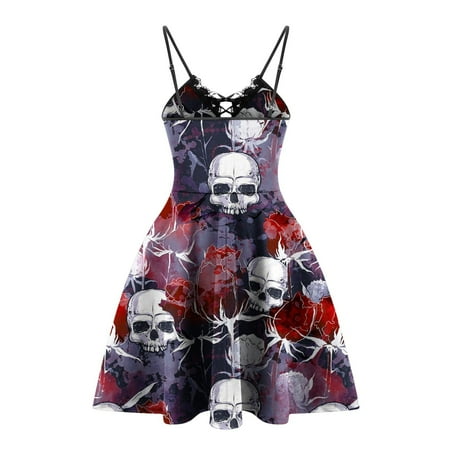 Ziloco Women s Retro Suspenders V-Neck Halloween Printing Hollow Out Dress medieval costume women corset Black XXL
Ziloco Women s Retro Suspenders V-Neck Halloween Printing Hollow Out Dress medieval costume women corset Black XXL
