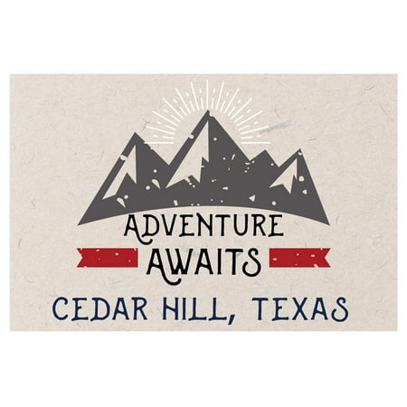 Cedar Hill Texas Souvenir 2x3 Inch Fridge Magnet Adventure Awaits Design