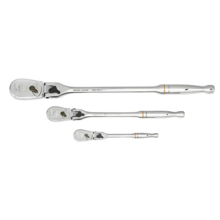 Gearwrench 81276T 3 Pc 1/4 3/8 1/2 Drive 90 Tooth Locking Flex Head 
Gearwrench 81276T 3 Pc 1/4 3/8 1/2 Drive 90 Tooth Locking Flex Head