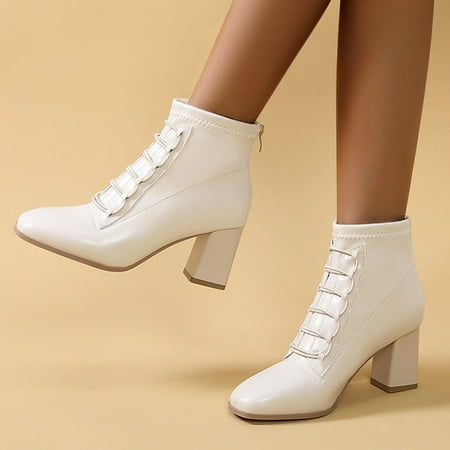 iLUGU Women s Boots Shoes Leather Fashion Heels Color Short Chunky Thermal Women s Boots
iLUGU Women s Boots Shoes Leather Fashion Heels Color Short Chunky Thermal Women s Boots