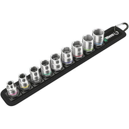 Wera Tools 9Pc 3/8 Belt B 2 Zyklop Socket Set