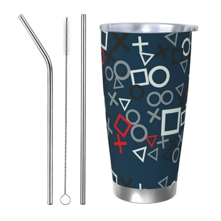 Cauagu Navy Blue Geometric Pattern 20oz Tumbler Stainless Steel Vacuum Insulated Tumbler with Lid Durable Insulated Coffee Mug Thermal Cup with Splash Proof Sliding Lid-Straw Three-piece Set
Cauagu Navy Blue Geometric Pattern 20oz Tumbler Stainless Steel Vacuum Insulated Tumbler with Lid Durable Insulated Coffee Mug Thermal Cup with Splash Proof Sliding Lid-Straw Three-piece Set