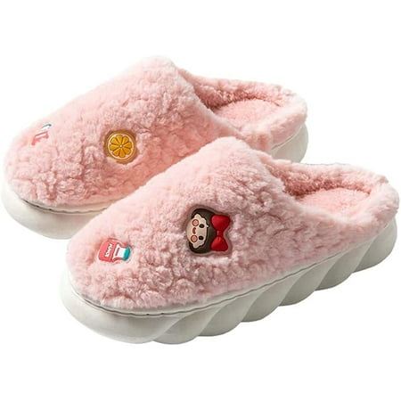 PIKADINGNIS Women Men Fluffy Fur Warm Soft House Shoes Cute Cartoon Girl Boy Cartoon Image Memory Foam Anti-skip Slippers Indoor
PIKADINGNIS Women Men Fluffy Fur Warm Soft House Shoes Cute Cartoon Girl Boy Cartoon Image Memory Foam Anti-skip Slippers Indoor