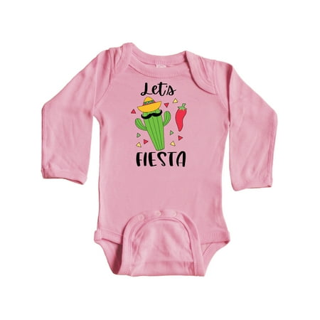 Inktastic Cinco De Mayo Let s Fiesta Cute Cactus with Sombrero Gift Baby Boy or Baby Girl Long Sleeve Bodysuit
Inktastic Cinco De Mayo Let s Fiesta Cute Cactus with Sombrero Gift Baby Boy or Baby Girl Long Sleeve Bodysuit