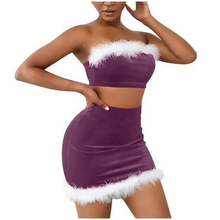 HIMIWAY Women s Sexy Lingerie Christmas Dress Flannel Plush Sling Split Suit Purple
HIMIWAY Women s Sexy Lingerie Christmas Dress Flannel Plush Sling Split Suit Purple